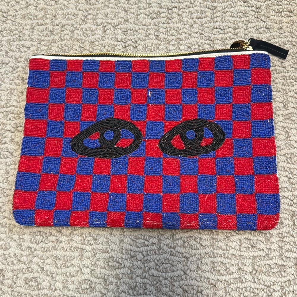 Clare V Beaded Eye Clutch